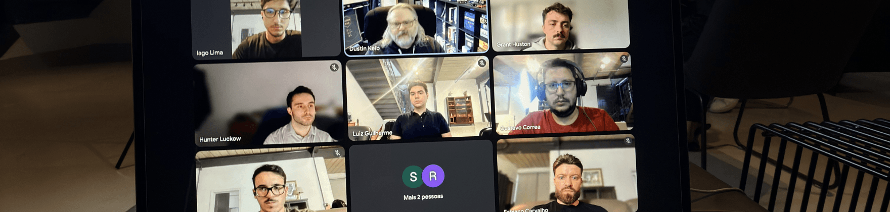 Call de parceria da Lasy AI com Supabase e equipe global